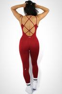 LUNAR LUXE BODYSUIT - Red Hot