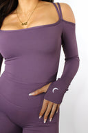 TRAVEL BODYSUIT - Smoked Plum