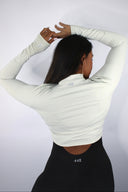 CRESCENT CROP JACKET - Moondust