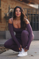 TRAVEL BODYSUIT - Smoked Plum