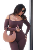 TRAVEL BODYSUIT - Coffee
