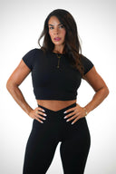 MOONSTRUCK CROP - Black