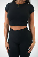 MOONSTRUCK CROP - Black