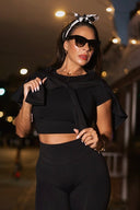 MOONSTRUCK CROP - Black